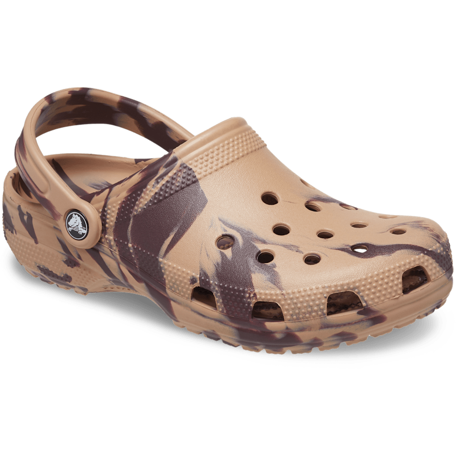 Cork / Multi Classic Marbled Clog - Angle - Crocs