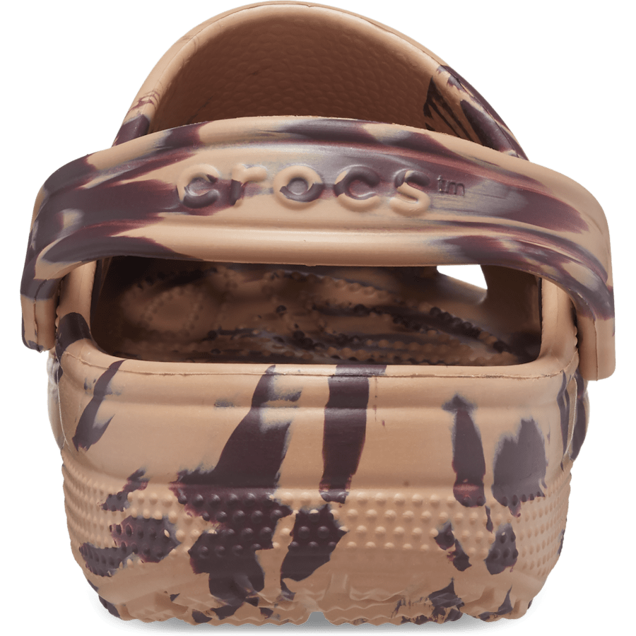 Cork / Multi Classic Marbled Clog - Back - Crocs