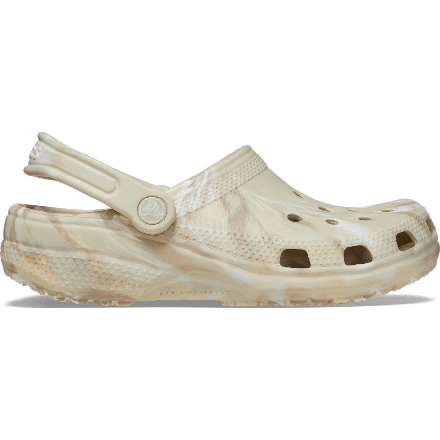 Bone / Multi Classic Marbled Clog - Side - Crocs