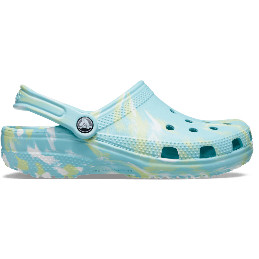 Pure Water / Multi Classic Marbled Clog - Side - Crocs