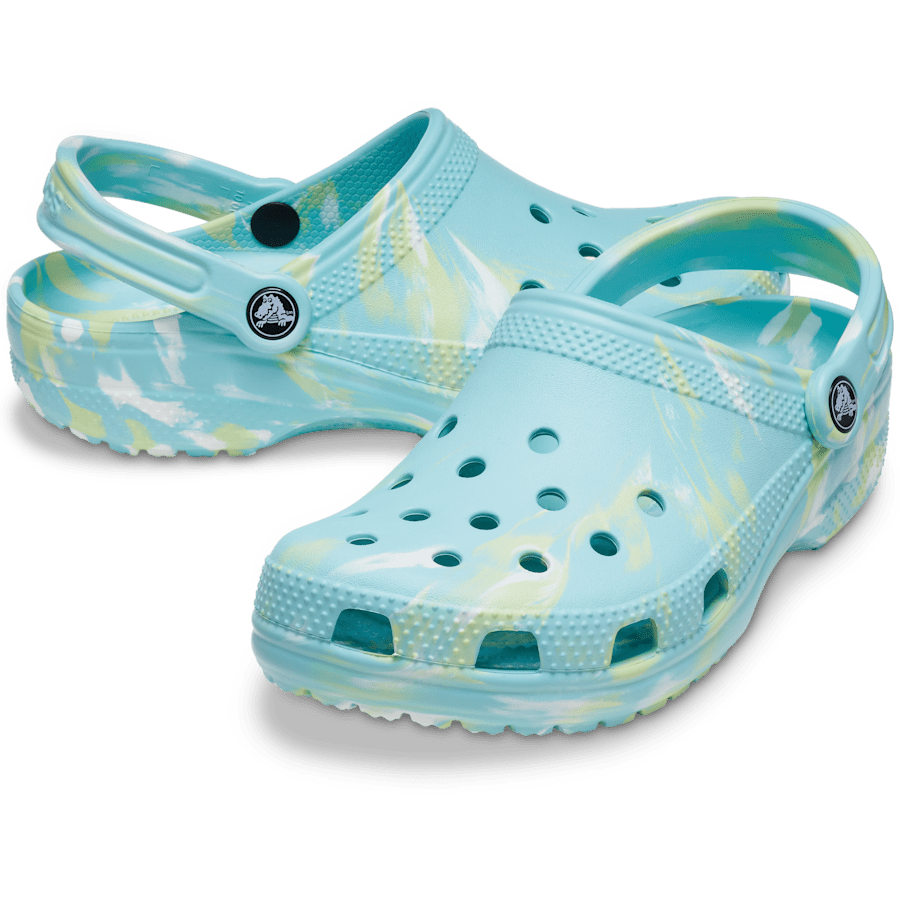 Pure Water / Multi Classic Marbled Clog - Pair - Crocs