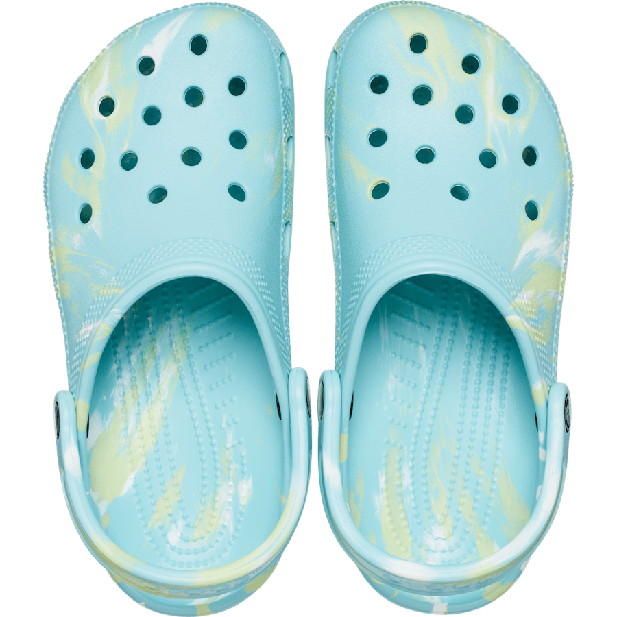 Pure Water / Multi Classic Marbled Clog - Top - Crocs