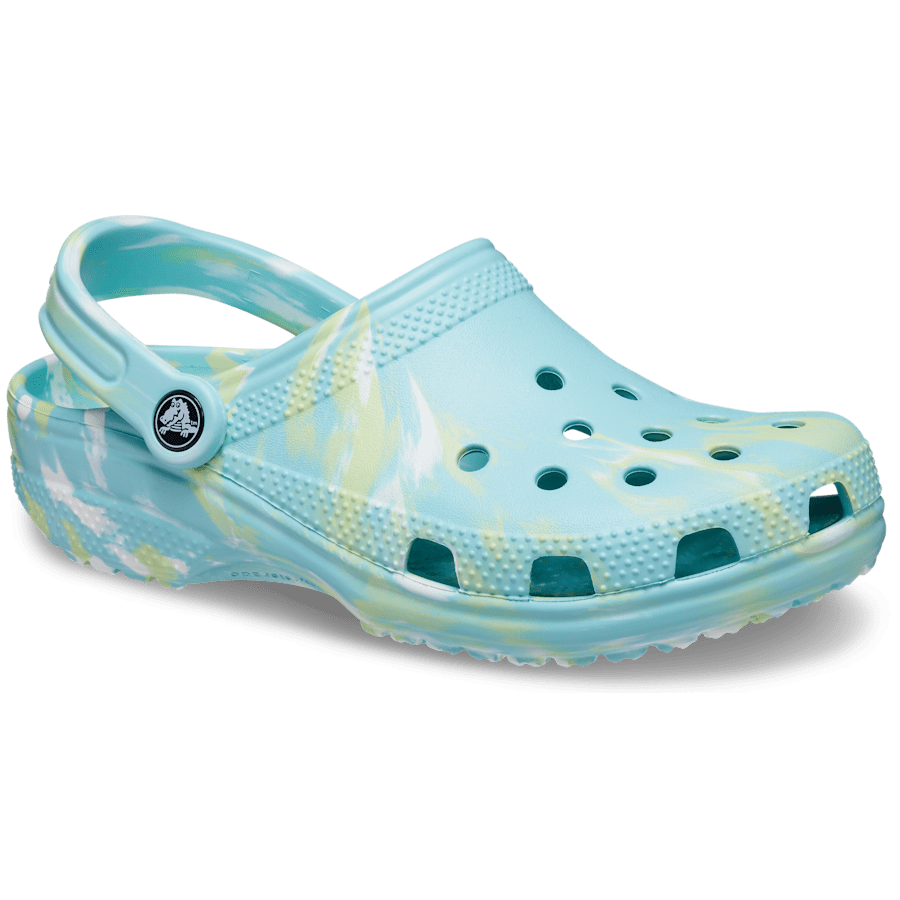 Pure Water / Multi Classic Marbled Clog - Angle - Crocs