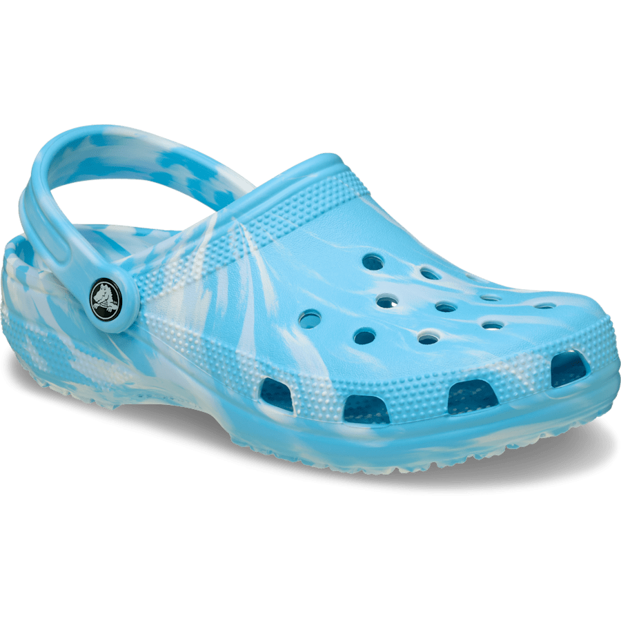 Tinted Glass / Multi Classic Marbled Clog - Angle - Crocs