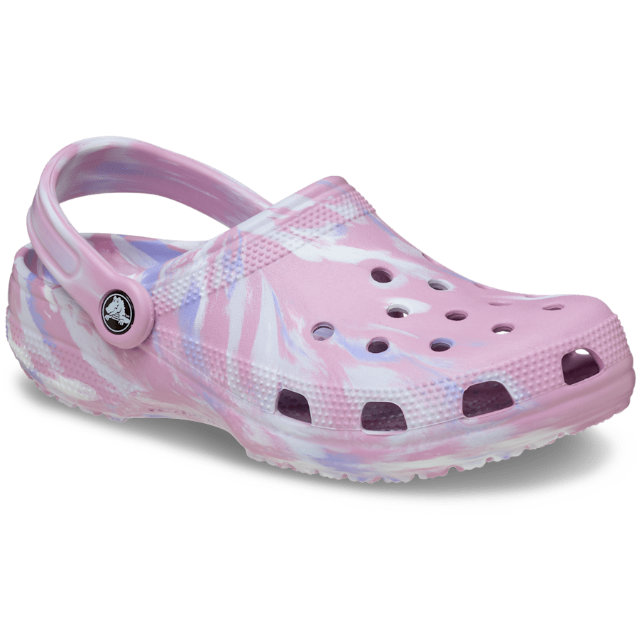 Hydrangea / Multi Classic Marbled Clog - Angle - Crocs