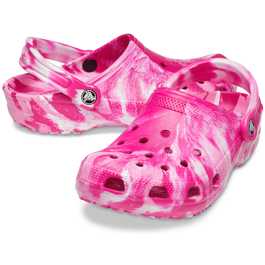 Candy Pink / Pink Lemonade Classic Marbled Clog - Pair - Crocs