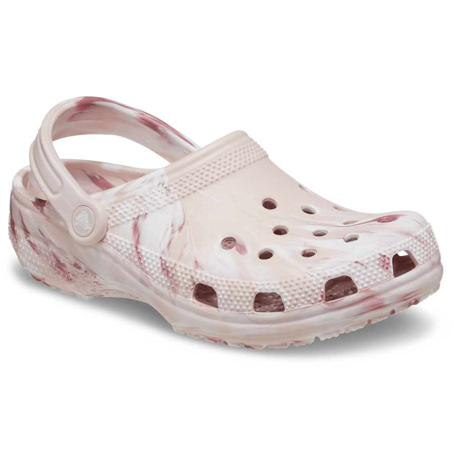 Quartz / Multi Classic Marbled Clog - Angle - Crocs