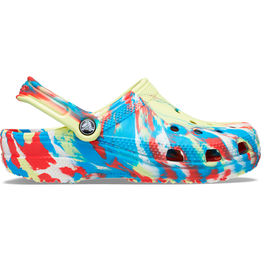Sulphur / Multi Classic Marbled Clog - Side - Crocs