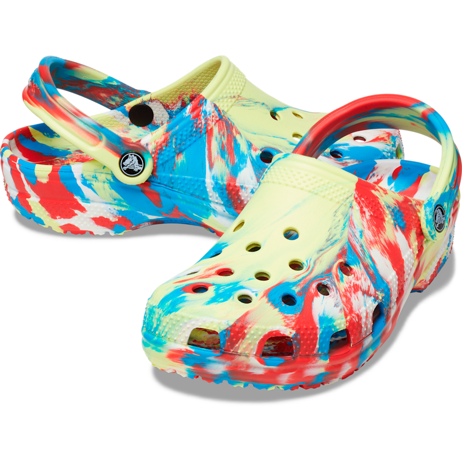 Sulphur / Multi Classic Marbled Clog - Pair - Crocs