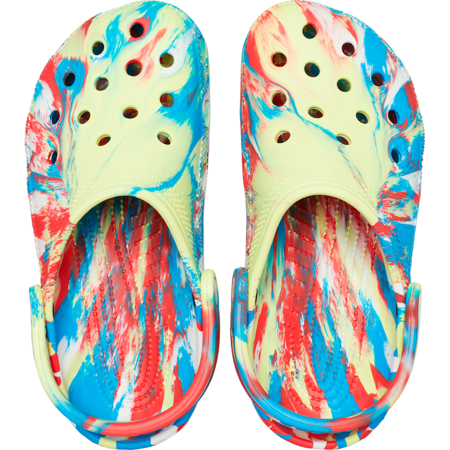 Sulphur / Multi Classic Marbled Clog - Top - Crocs