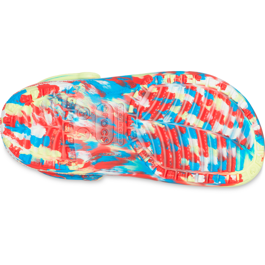 Sulphur / Multi Classic Marbled Clog - Bottom - Crocs