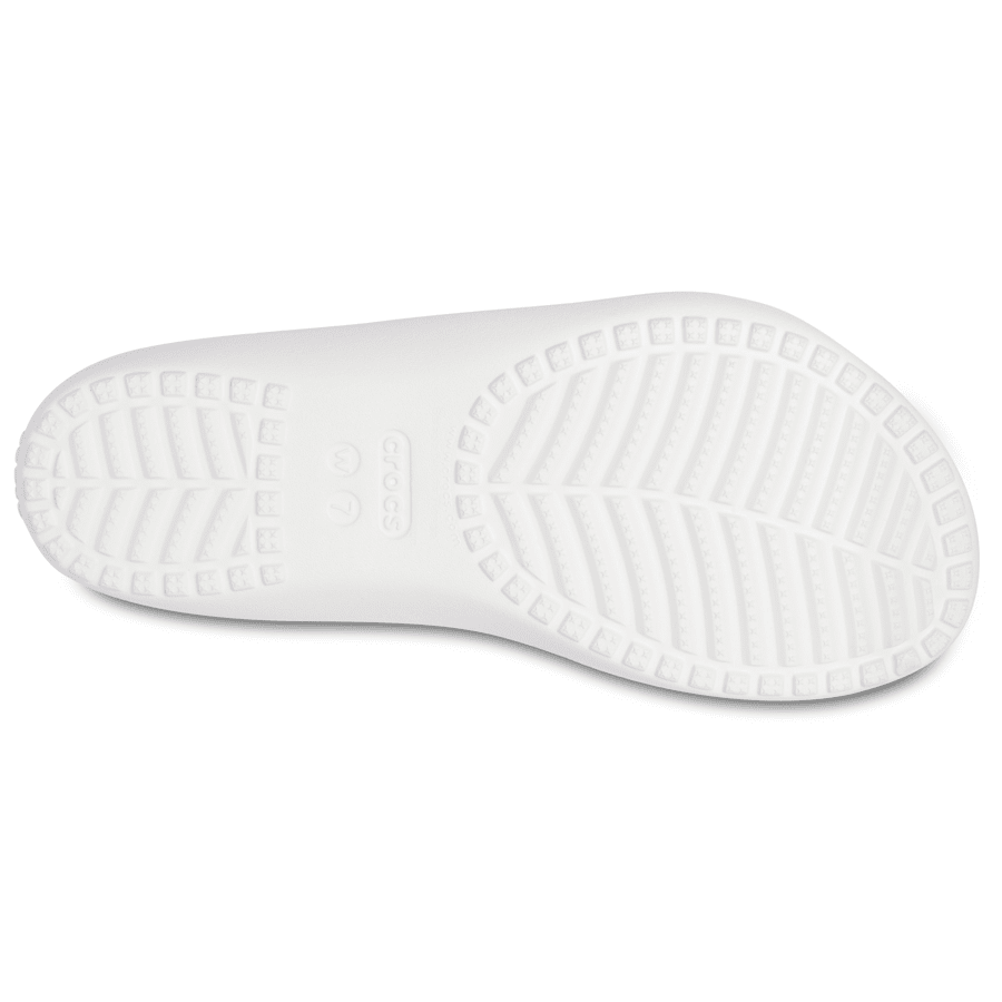 White / Yellow Daisy Women's Kadee II Graphic Sandal - Bottom - Crocs