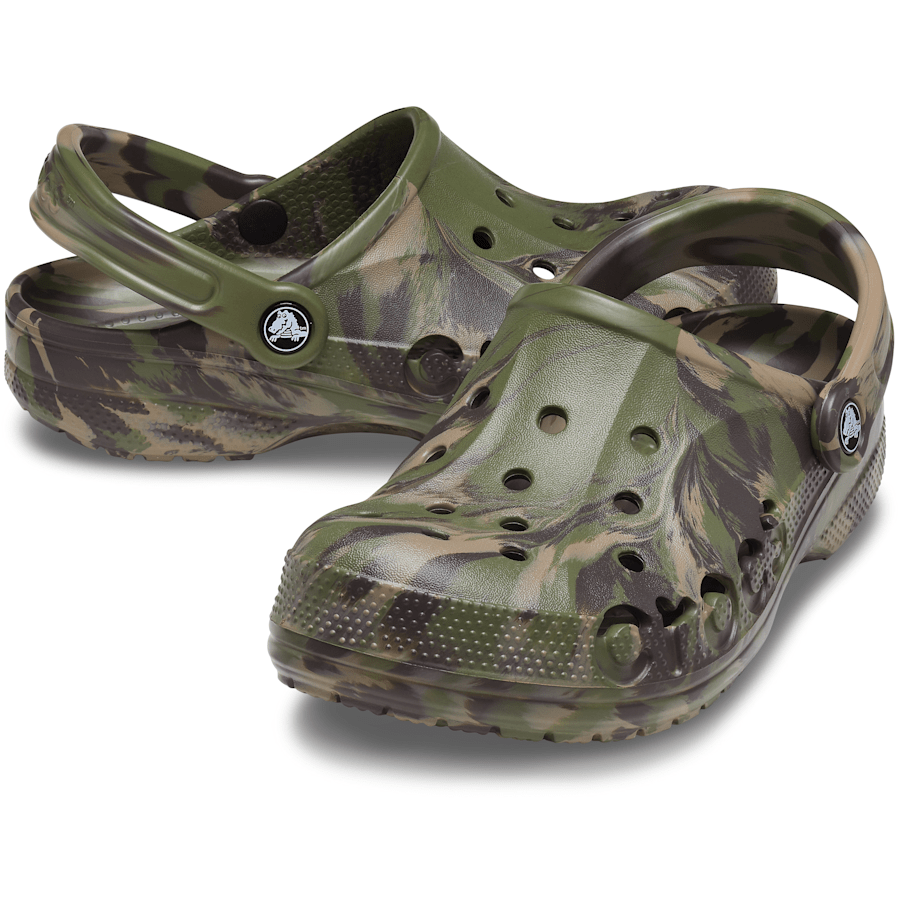 Army Green / Multi Baya Marbled Clog - Pair - Crocs