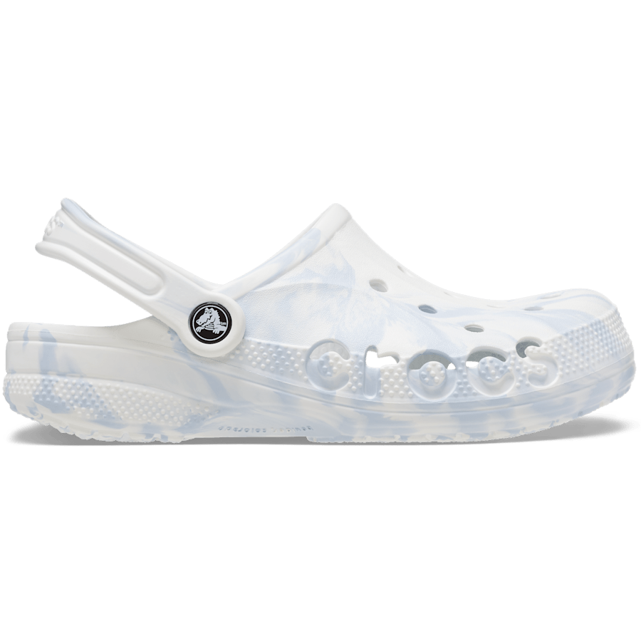 White / Multi Baya Marbled Clog - Side - Crocs