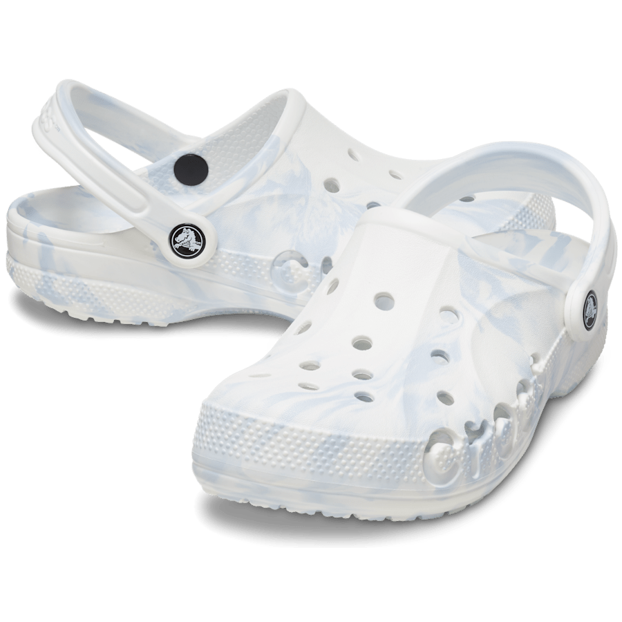 White / Multi Baya Marbled Clog - Pair - Crocs