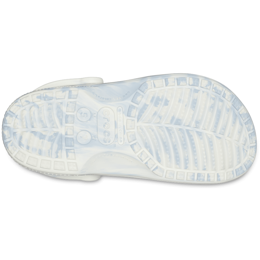 White / Multi Baya Marbled Clog - Bottom - Crocs