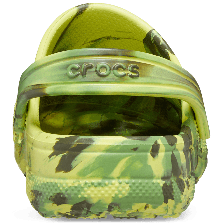 Colour Toddler Baya Marbled Clog - Back - Crocs