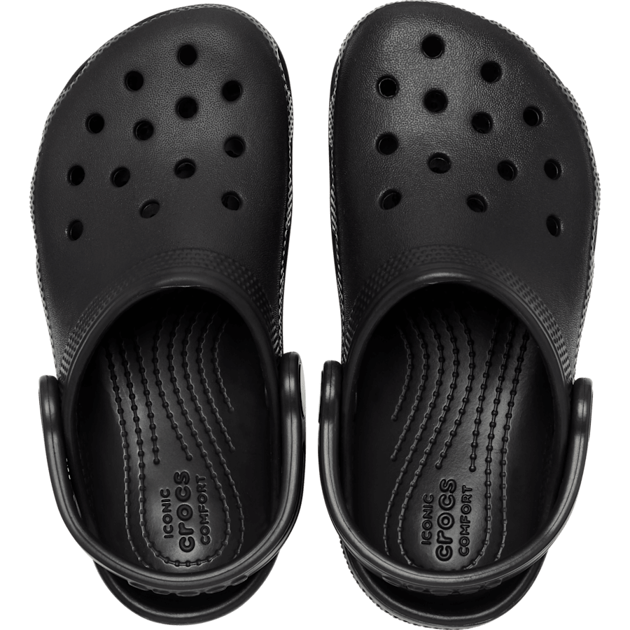 Black Toddler Classic Clog - Top - Crocs