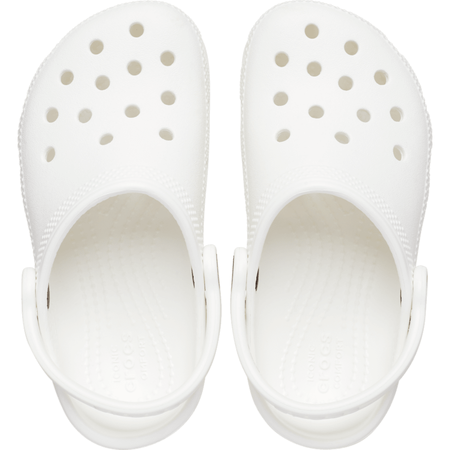White Toddler Classic Clog - Top - Crocs