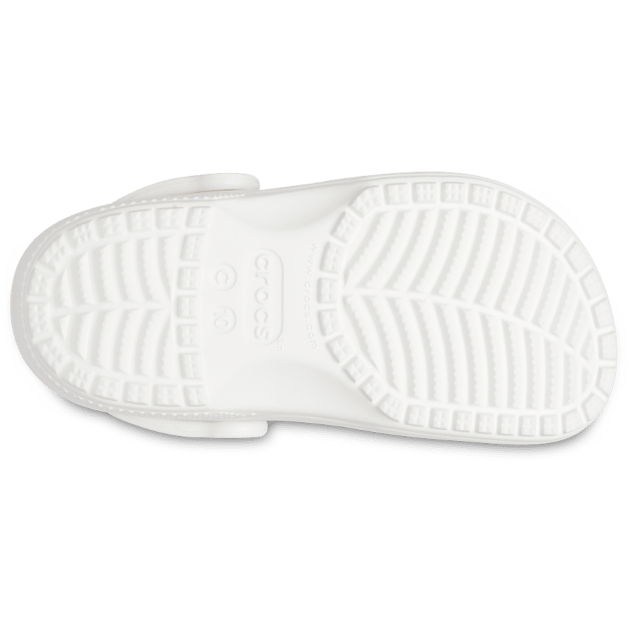 White Toddler Classic Clog - Bottom - Crocs