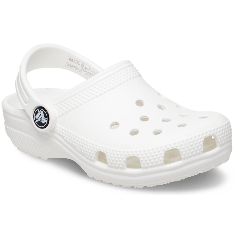 White Toddler Classic Clog - Angle - Crocs