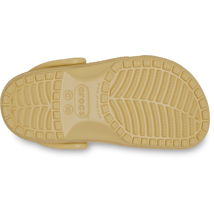 Wheat Toddler Classic Clog - Bottom - Crocs