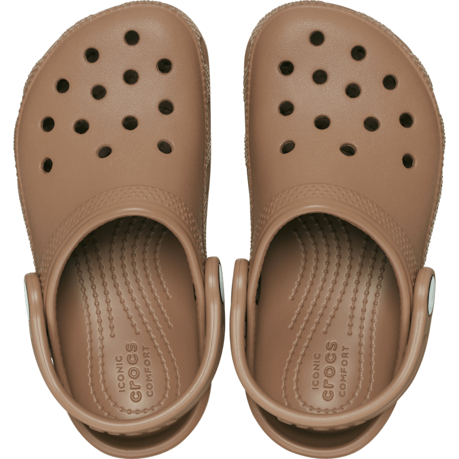 Milk Chocolate Toddler Classic Clog - Top - Crocs