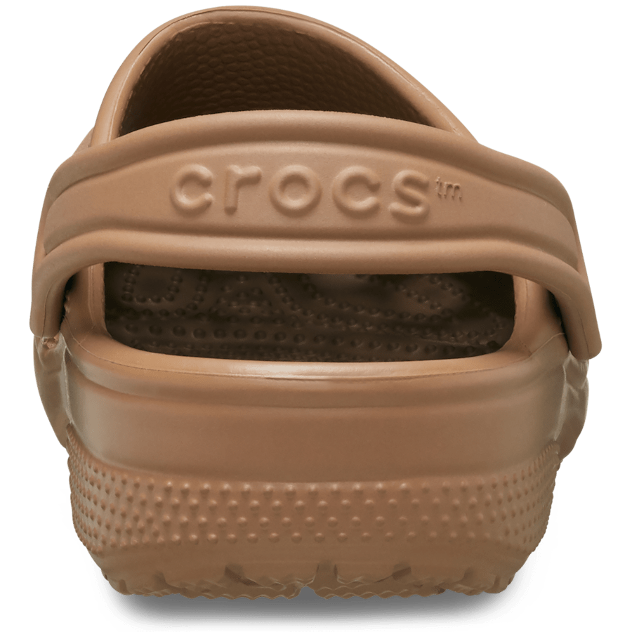 Milk Chocolate Toddler Classic Clog - Back - Crocs
