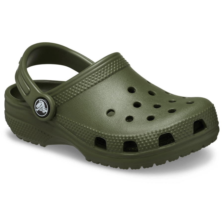 Army Green Toddler Classic Clog - Angle - Crocs