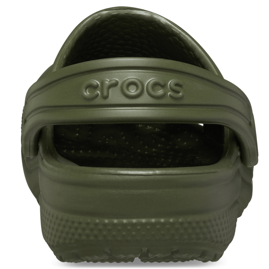 Army Green Toddler Classic Clog - Back - Crocs
