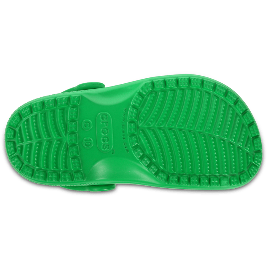 Grass Green Toddler Classic Clog - Bottom - Crocs