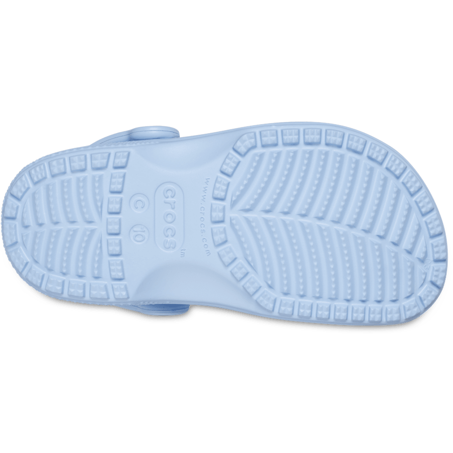 Blue Calcite Toddler Classic Clog - Bottom - Crocs