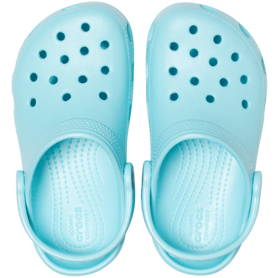 Ice Blue Toddler Classic Clog - Top - Crocs