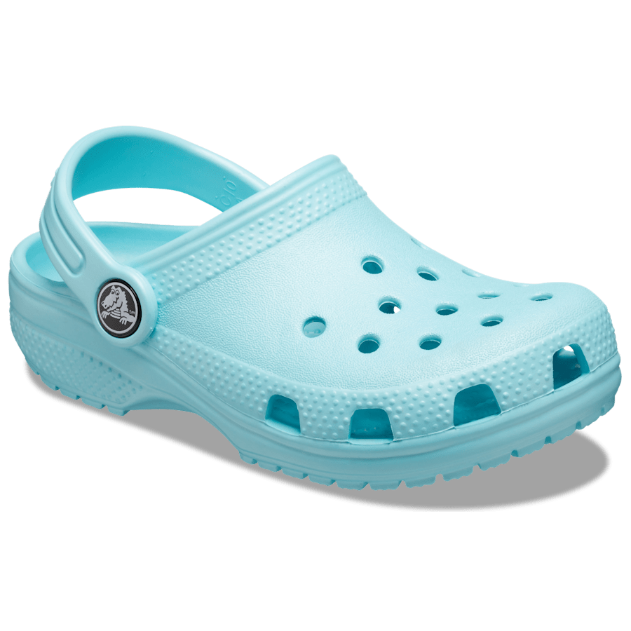 Ice Blue Toddler Classic Clog - Angle - Crocs