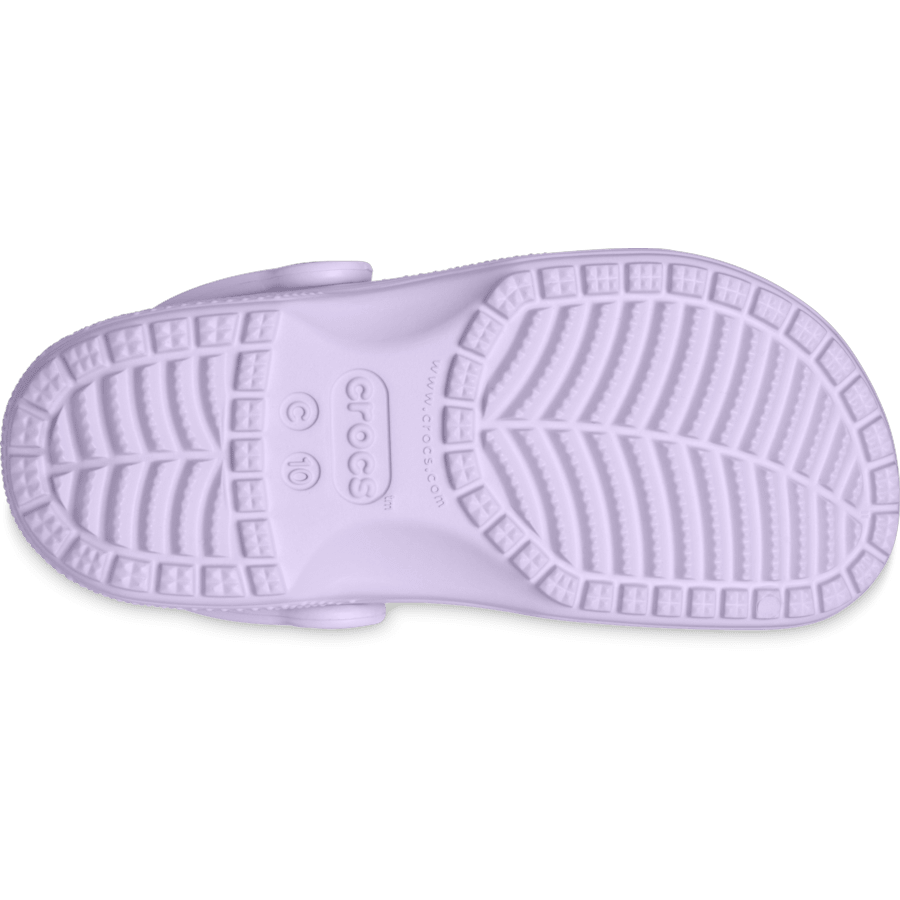 Lavender Toddler Classic Clog - Bottom - Crocs