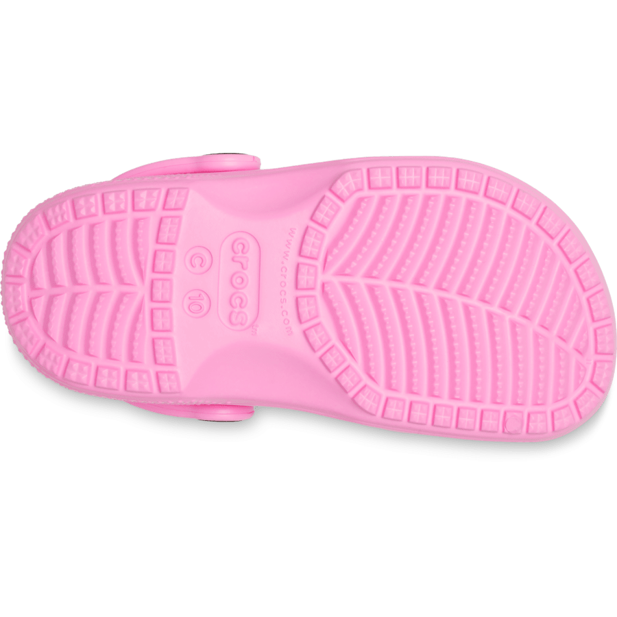 Taffy Pink Toddler Classic Clog - Bottom - Crocs