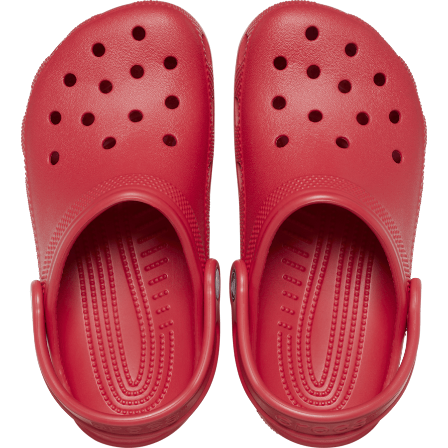 Varsity Red Toddler Classic Clog - Top - Crocs