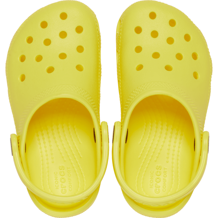 Cyber Yellow Toddler Classic Clog - Top - Crocs
