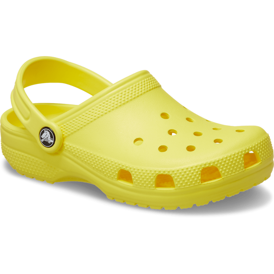 Cyber Yellow Toddler Classic Clog - Angle - Crocs