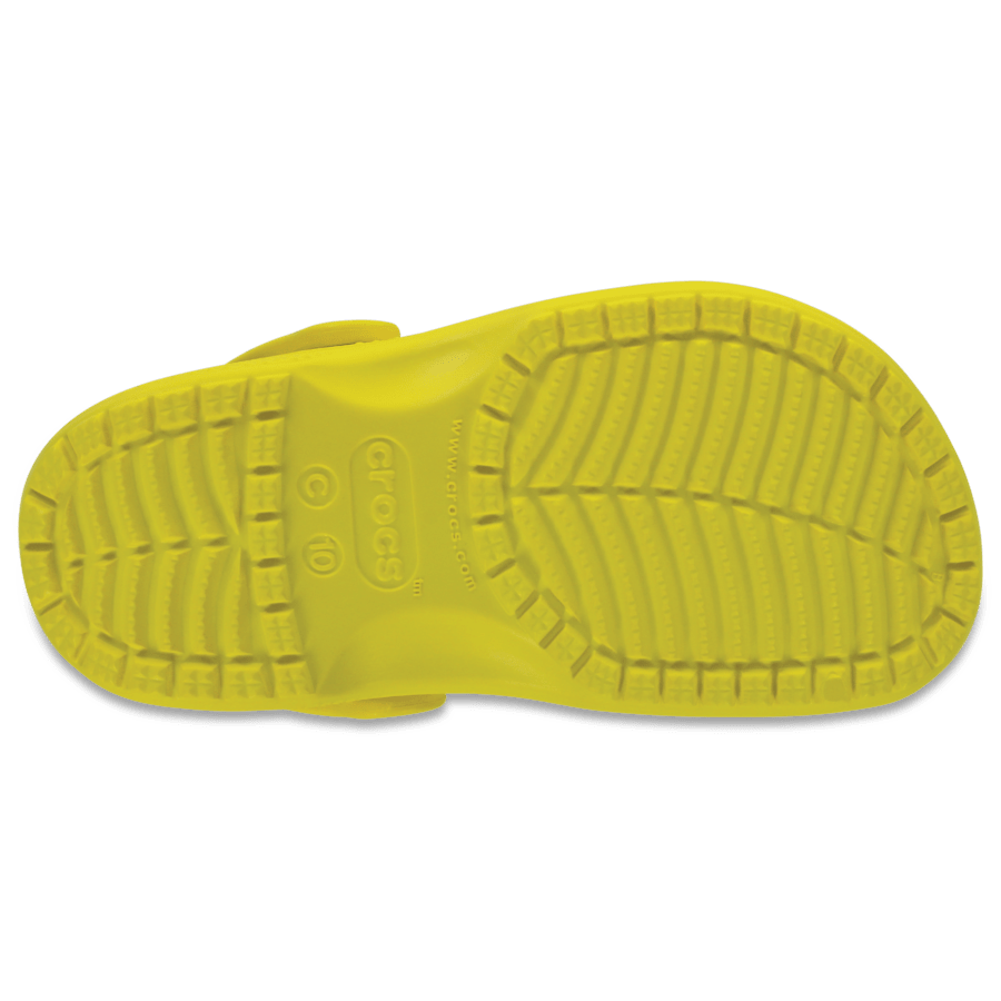 Lemon Toddler Classic Clog - Bottom - Crocs
