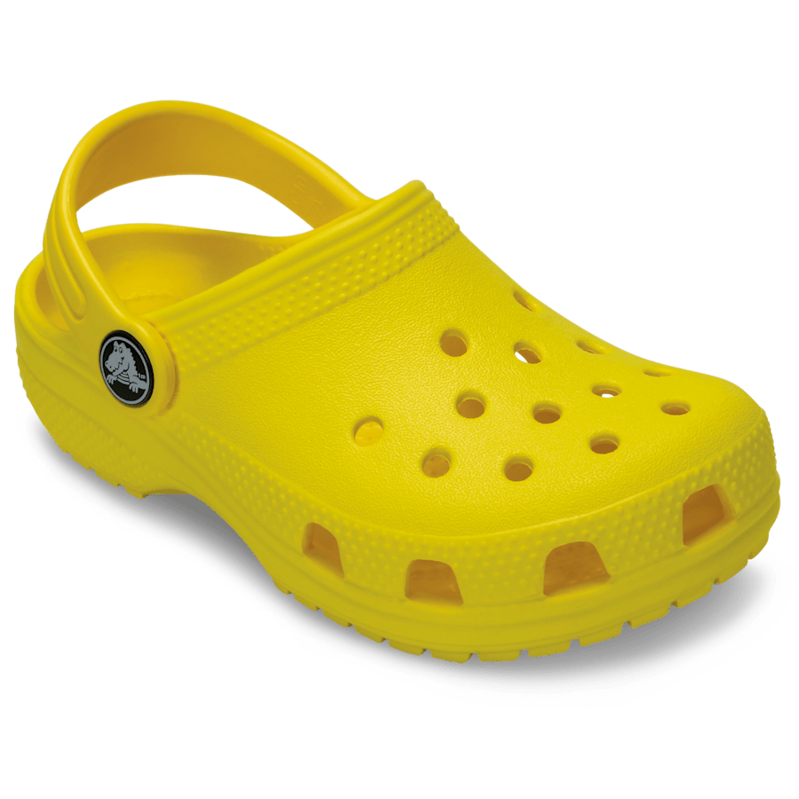 Lemon Toddler Classic Clog - Angle - Crocs
