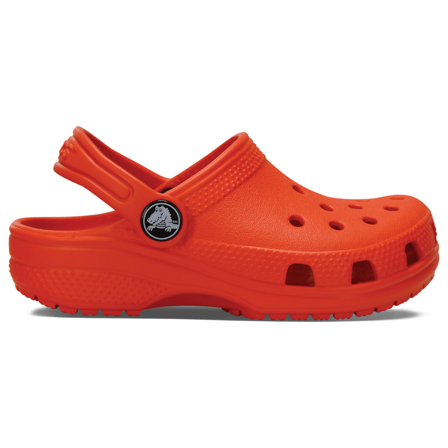 Tangerine Toddler Classic Clog - Side - Crocs
