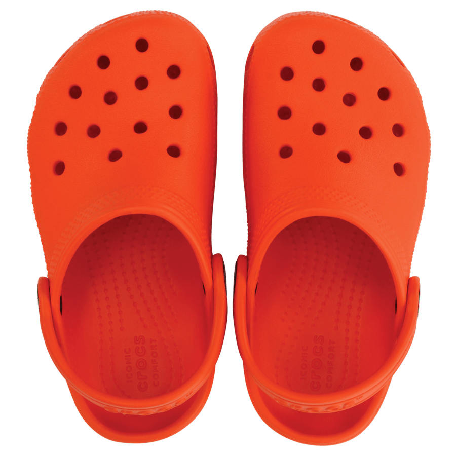 Tangerine Toddler Classic Clog - Top - Crocs