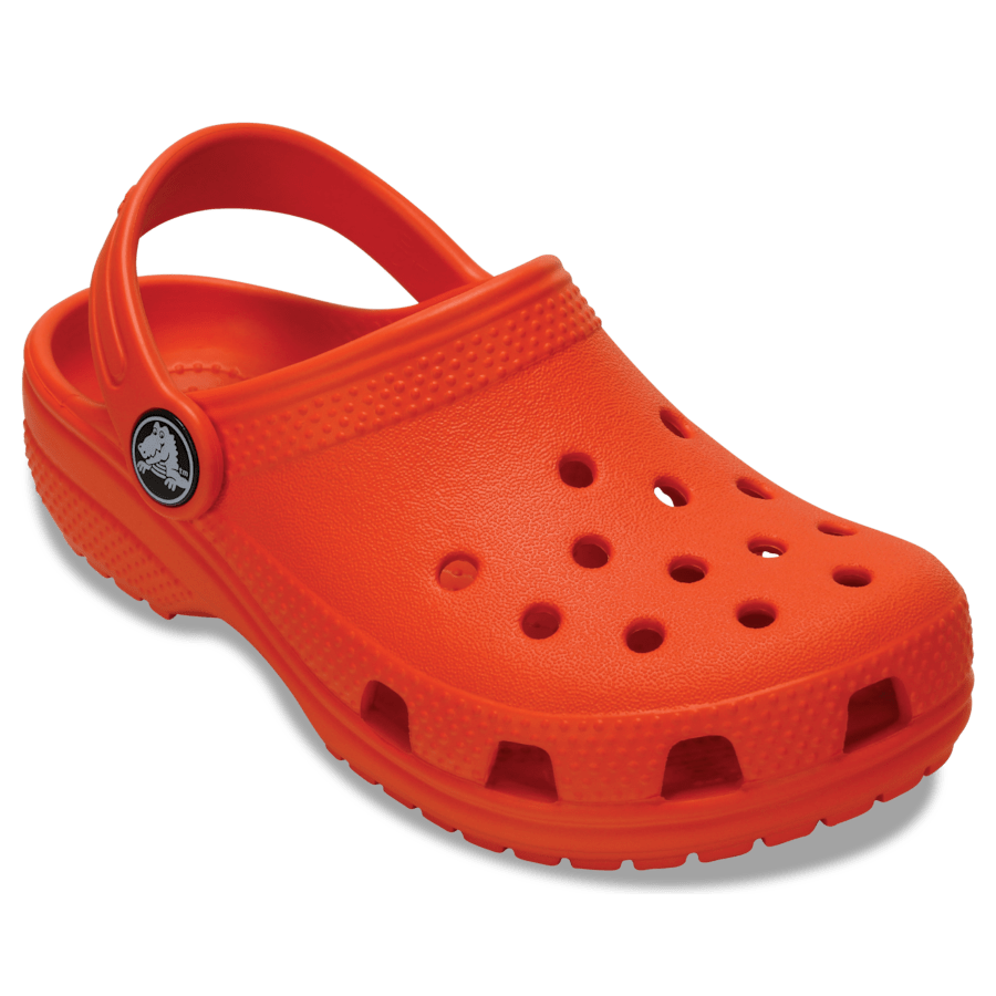 Tangerine Toddler Classic Clog - Angle - Crocs