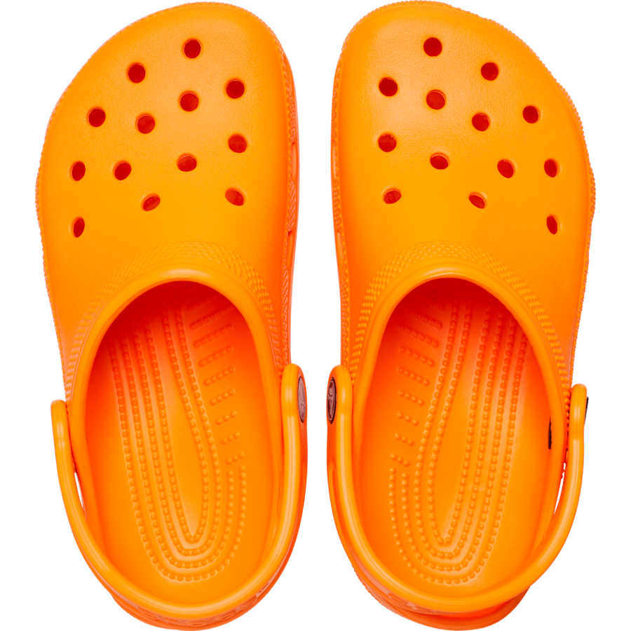 Orange Zing Toddler Classic Clog - Top - Crocs