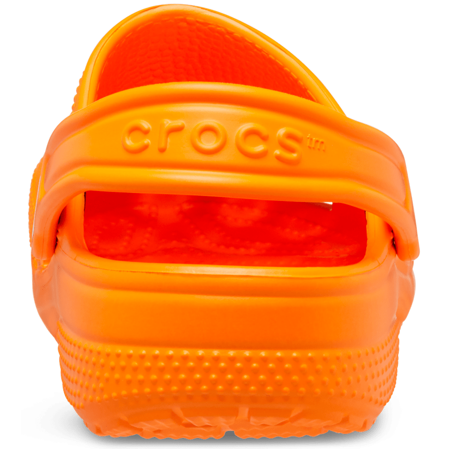 Orange Zing Toddler Classic Clog - Back - Crocs