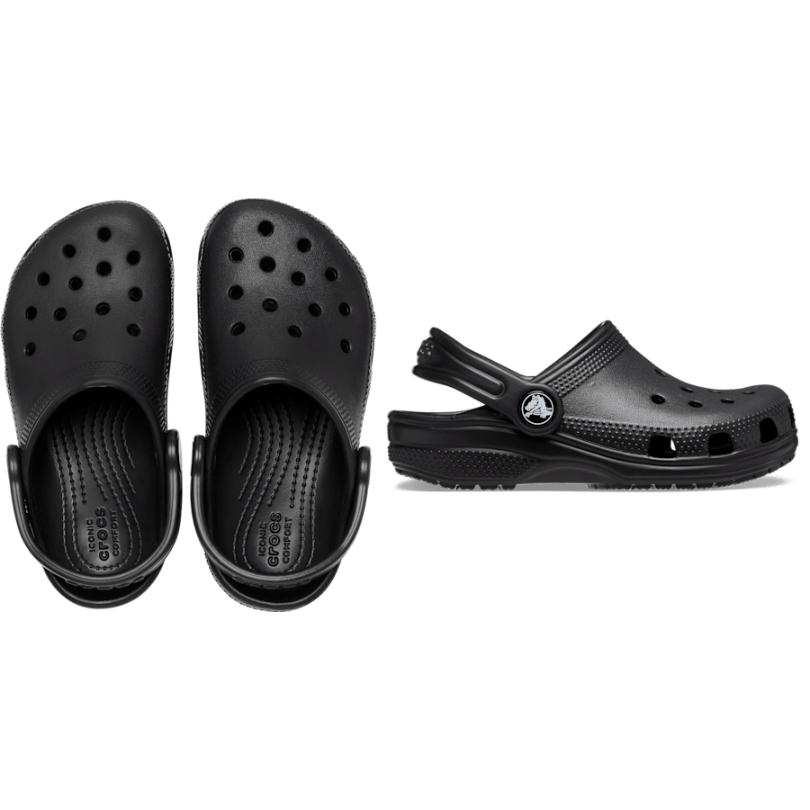 Crocs Kids' Classic Clog — Black