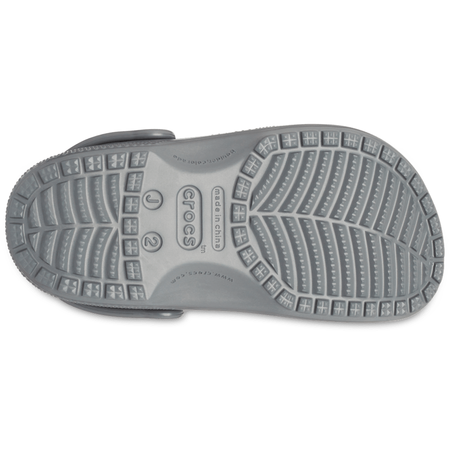 Slate Grey Kids' Classic Clog - Bottom - Crocs