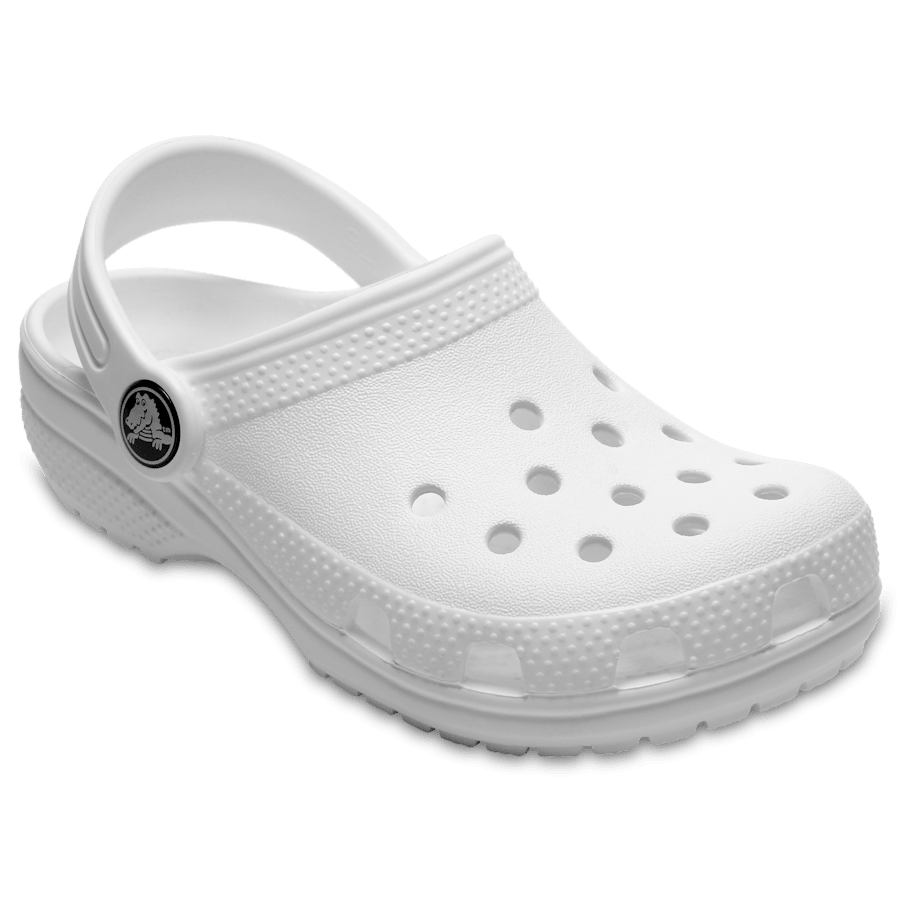 White Kids' Classic Clog - Angle - Crocs