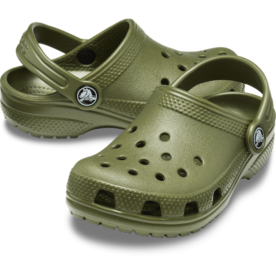 Army Green Kids' Classic Clog - Pair - Crocs